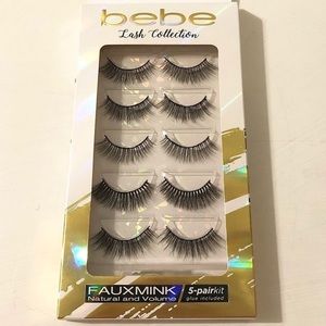 ▪️Bebe 5pc Fake Eyelashes Lashes Set w/ Glue